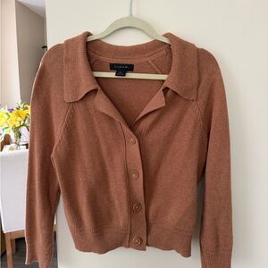 Tahari Women's Brown Cardigan Sweater
